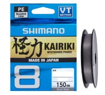 Shimano Kairiki 8 PE Steel gray 150m 0,19mm 12,0kg