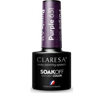 Claresa Claresa Soak Off Uv/led Purple Hibrīda laka 631 5g