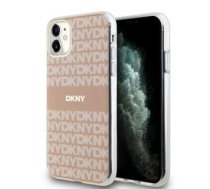 Aizmugurējais vāciņš DKNY - DKNY PC/TPU Repeat Pattern Tonal Stripe Magsafe Case for iPhone 11 Pink