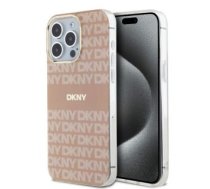 Aizmugurējais vāciņš DKNY - DKNY PC/TPU Repeat Pattern Tonal Stripe Magsafe Case for iPhone 15 Pro Max Pink