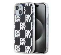 Aizmugurējais vāciņš DKNY - DKNY PC/TPU Checkered Pattern Case for iPhone 15 Black