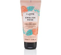 I Love I Love Scented Hand & Nail Cream Mitrinošs Krēms Roku I Nagu English Rose 100ml