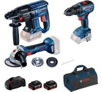 Bosch Komplekts Narzädzi Gbh180li+gws180li+gsr18v-50 2*5.0ah