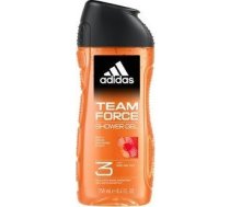 Adidas Team Force Dušas Gēls 3 W 1 Vīriešiem, 250 Ml