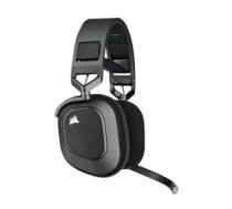 Bezvadu austiņas Corsair  CORSAIR HS80 (Wireless 2.4G) Carbon (Black)