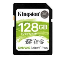 Karte Pamięci Kingston Canvas Select Plus Sds2/128gb (128gb; Class U3, V30; Karte Pamięci)