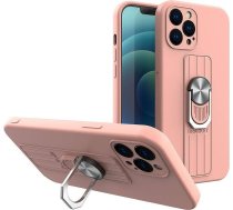 Hurtel Futlāris Ring Case Silikons Futlāris Ar Rokturi Pirkstu Un Statīvu Priekš Xiaomi Poco X4 Pro 5g Rozā Case