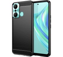 Hurtel Carbon Case Futlāris Do Infinix Hot 20 Play Elastīgs Silikons Karbonowy Vāks Melns