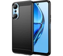 Hurtel Carbon Case Futlāris Do Infinix Hot 20 Elastīgs Silikons Karbonowy Vāks Melns