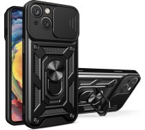 Hurtel Hybrid Armor Camshield Futlāris Vivo X80 Lite / Vivo V25 Pancerny Vāks Ar Pārsegu Kamerai Melns