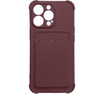 Hurtel Card Armor Case Futlāris Vāks Priekš Iphone 13 Pro Max Maks Na Kartę Silikons Bruņots Futlāris Air Bag Avenes