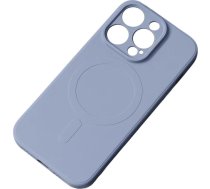 Hurtel Silikons Magnētiskais Futlāris Iphone 14 Plus Silicone Case Magsafe - Szaroniebieskie