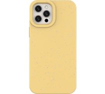 Hurtel Eco Case Futlāris Priekš Iphone 12 Pro Max Silikons Vāks Korpuss Tālrunim Dzeltens