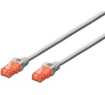 Digitus Kabelis šķērseniskā Savienojuma Patchcord U/utp Kat. 6 Pelēks 1m (dk-1612-010)