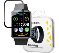 Wozinsky Wozinsky Full Glue Tempered Glass Stikls Rūdīts Priekš Huawei Watch Fit 2 9h Pilnekrāna Z Czarną Ramką