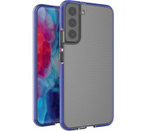 Hurtel Spring Case Vāks Gēla Futlāris Ar Krāsainu Rāmi Priekš Samsung Galaxy S22+ (s22 Plus) Tumši Zils