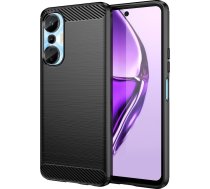 Hurtel Carbon Case Futlāris Do Infinix Hot 20s Elastīgs Silikons Karbonowy Vāks Melns