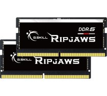 Atmiņa Portatīvajam Datoram G.skill Ripjaws, Sodimm, Ddr5, 32 Gb, 4800 Mhz, Cl34 (f5-4800s3434a16gx2-rs)