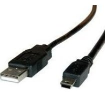 Kabelis Usb Roline Usb-a - Miniusb 0.8 M Melns (11.02.8708)