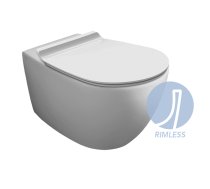 Vignoni Rimless sienas WC poda komplekts, balts