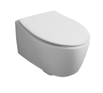 LFT SPAZIO Rimless sienas WC poda komplekts, balts