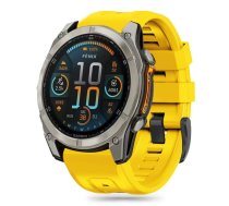 Cits Mobilo Telefonam Aksesuārs Tech-protect  Tech-protect Silicone Strap For Garmin Fenix 5x / 5x Plus / 6x / 6x Pro / 7x / 8 (51 Mm) - Yellow