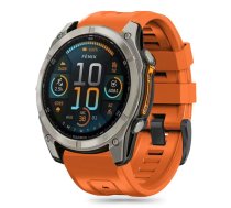 Cits Mobilo Telefonam Aksesuārs Tech-protect  Tech-protect Silicone Strap For Garmin Fenix 5x / 5x Plus / 6x / 6x Pro / 7x / 8 (51 Mm) - Orange