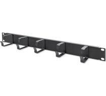 Organizators Qoltec Tērauda Organizators Kabeļu Skapjiem Rack 19" 1u - Melns