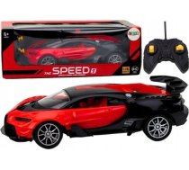 Leantoys Radiovadāms Sporta Auto Sarkans 1:16 Rc Auto