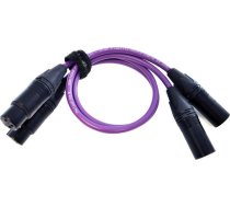 Kabelis Melodika Xlr X2 - Xlr X2 2.5m Violets