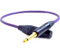 Kabelis Melodika Jack 6.3mm - Xlr 1m Violets