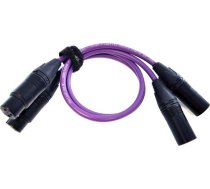 Kabelis Melodika Xlr X2 - Xlr X2 0.5m Violets