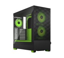 Datoru korpusi Fractal Design  Pop Air RGB Green Core TG Clear Tint, ATX, mATX, Mini ITX, Power supply included No