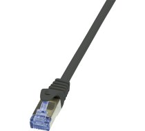 Logilink Cat 6a Patchcord S/ftp Melns 1m (cq3033s)