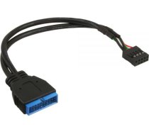 Inline Usb 19 Pin - Usb 9 Pin, 0.15m, Melns (33449i)