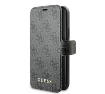 Aizmugurējais vāciņš Guess - Guess 4G Book Case for iPhone 11 Grey