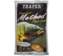 Grunts Barība Traper Method Feeder Green Marcipāns 750g