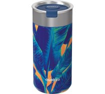 Quokka Quokka Boost Coffee Tumbler - Krūze Termiskā Nerūsējošā Tērauda Ar Tējas Sietiņu 400 Ml (blue Jungle)