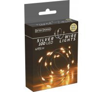 Ziemassvētku Gaismas Christmas Decoration Lampiņas Vadi Akumulatora Girlanda 80 Led Super Silts Balts