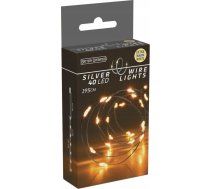 Ziemassvētku Gaismas Christmas Decoration Lampiņas Vadi Akumulatora Girlanda 40 Led Super Silts Balts