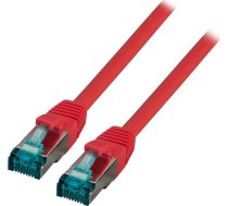 EFB EFB RJ45 Patchkabel S/FTP, Cat.6A, LSZH, 0,15m, rot