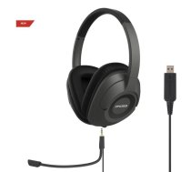 Bezvadu austiņas Koss  Headphones SB42 USB Wired, On-Ear, Microphone, USB Type-A, Black/Grey