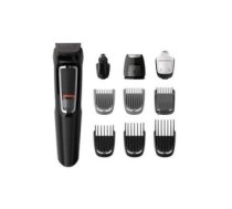 Skuveklis Philips  Philips Multigroom series 3000 9-in-1, Face and Hair MG3740/15 9 tools Self-sharpening steel blades Up to 60 min run time Rinseable attachments