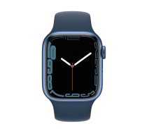 Viedpulksteni Apple  Watch Series 7 GPS, 41mm Blue Aluminium Case with Sport Band - Regular Abyss Blue