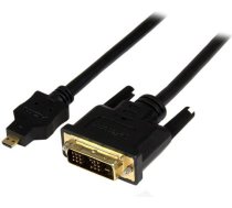 Kabelis Startech Hdmi Micro - Dvi-d 1m Melns (hdddvimm1m)