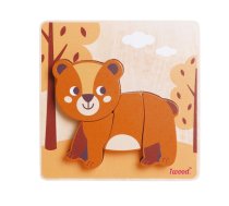 Animal puzzle Bear wooden