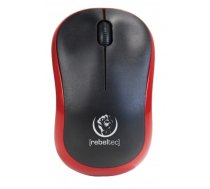 Wireless optical mouse Rebeltec METEOR red