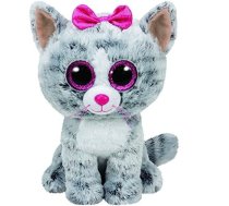 Plush toy TY Beanie Boos Kiki - gray cat, 15 cm