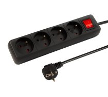 Extension cord PR-470WSP 3m 4Gu 3x1.5 black