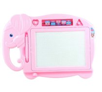 Magnetic Drawing Board Pink Elephant with Stamps